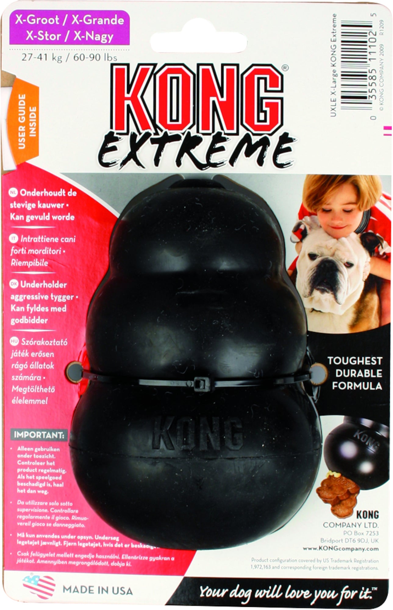 KONG - EXTRA LARGE ZWART